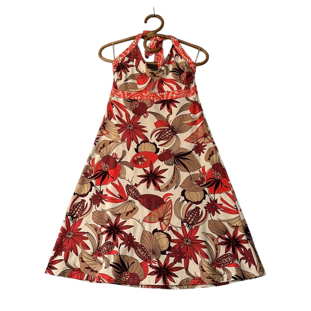 Patagonia | Iliana Halter Active Dress in Bienvenido Coral Size S